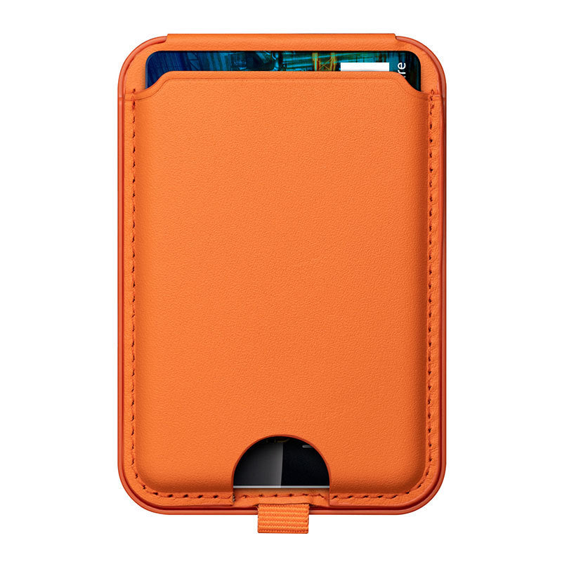 Magsafe Leather Card Holder with Phone Stand