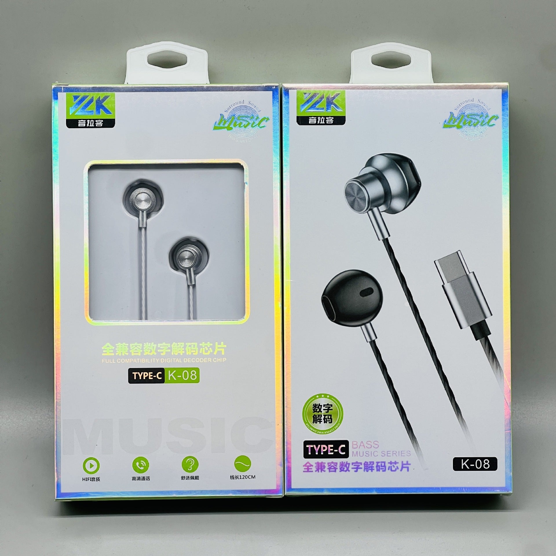 Metal Type-C Wired Earphones with Microphone
