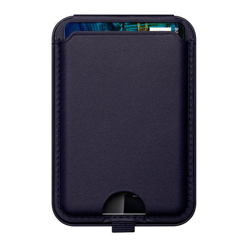 Magsafe Leather Card Holder with Phone Stand