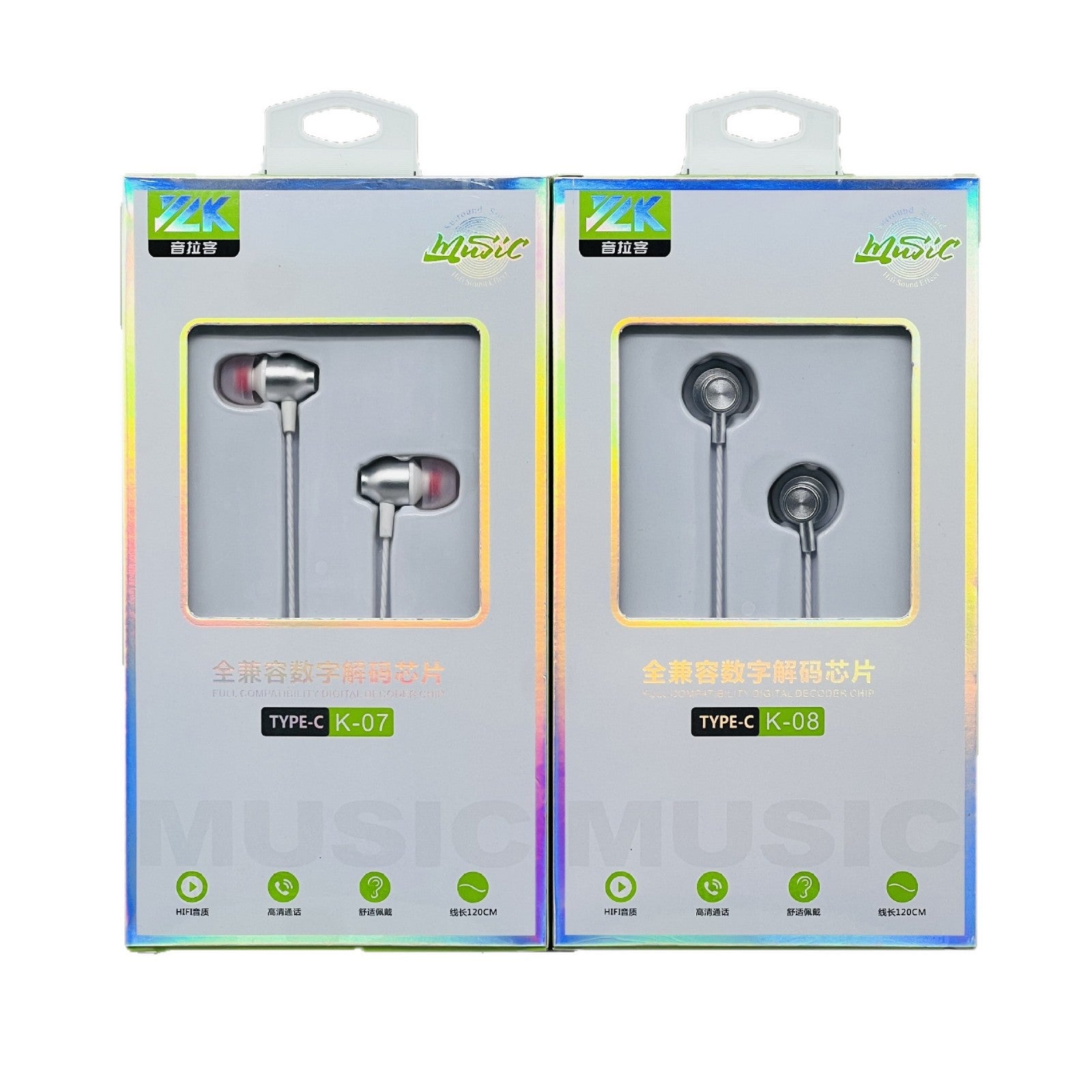 Metal Type-C Wired Earphones with Microphone