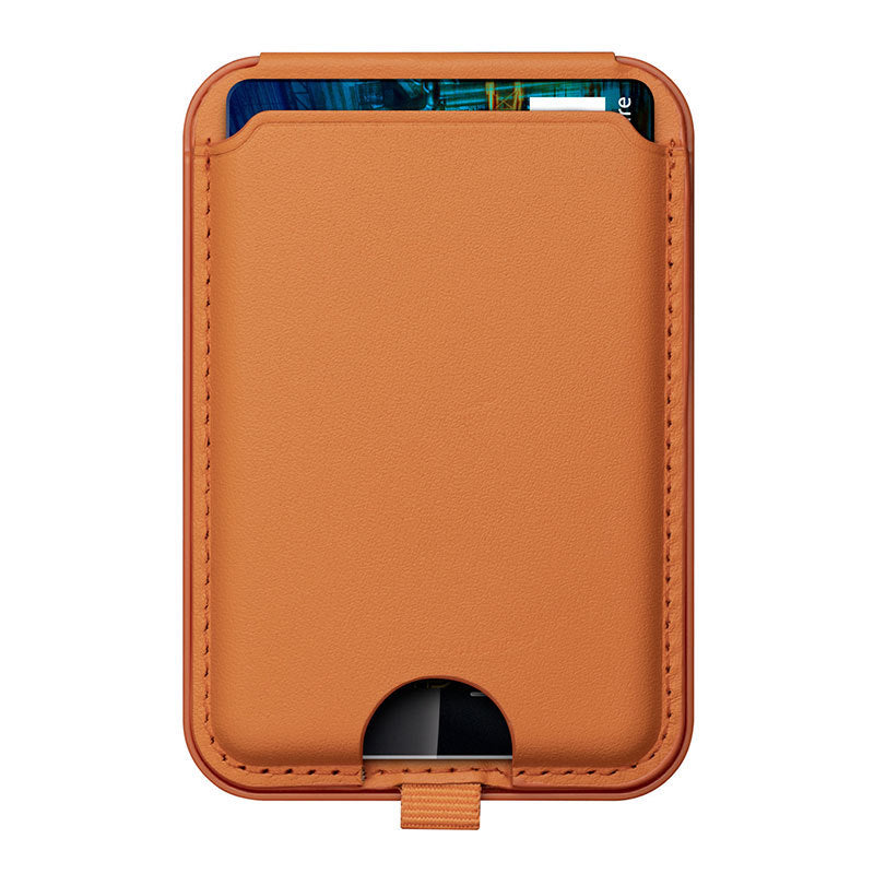 Magsafe Leather Card Holder with Phone Stand
