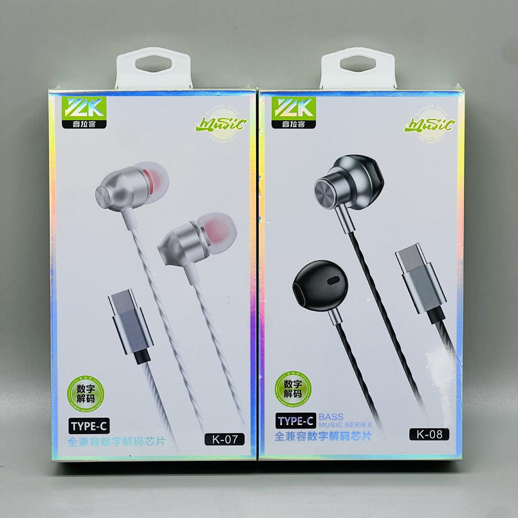 Metal Type-C Wired Earphones with Microphone