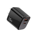 30W GaN Fast Charger USB-C USB-A Dual Port Adapter